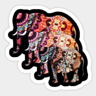 COLORFUL ELEPHANT Sticker